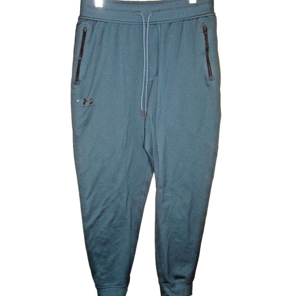 Youth UnderArmour Green Loose Fit Drawstring Exercise Pants sz YL (28x27)